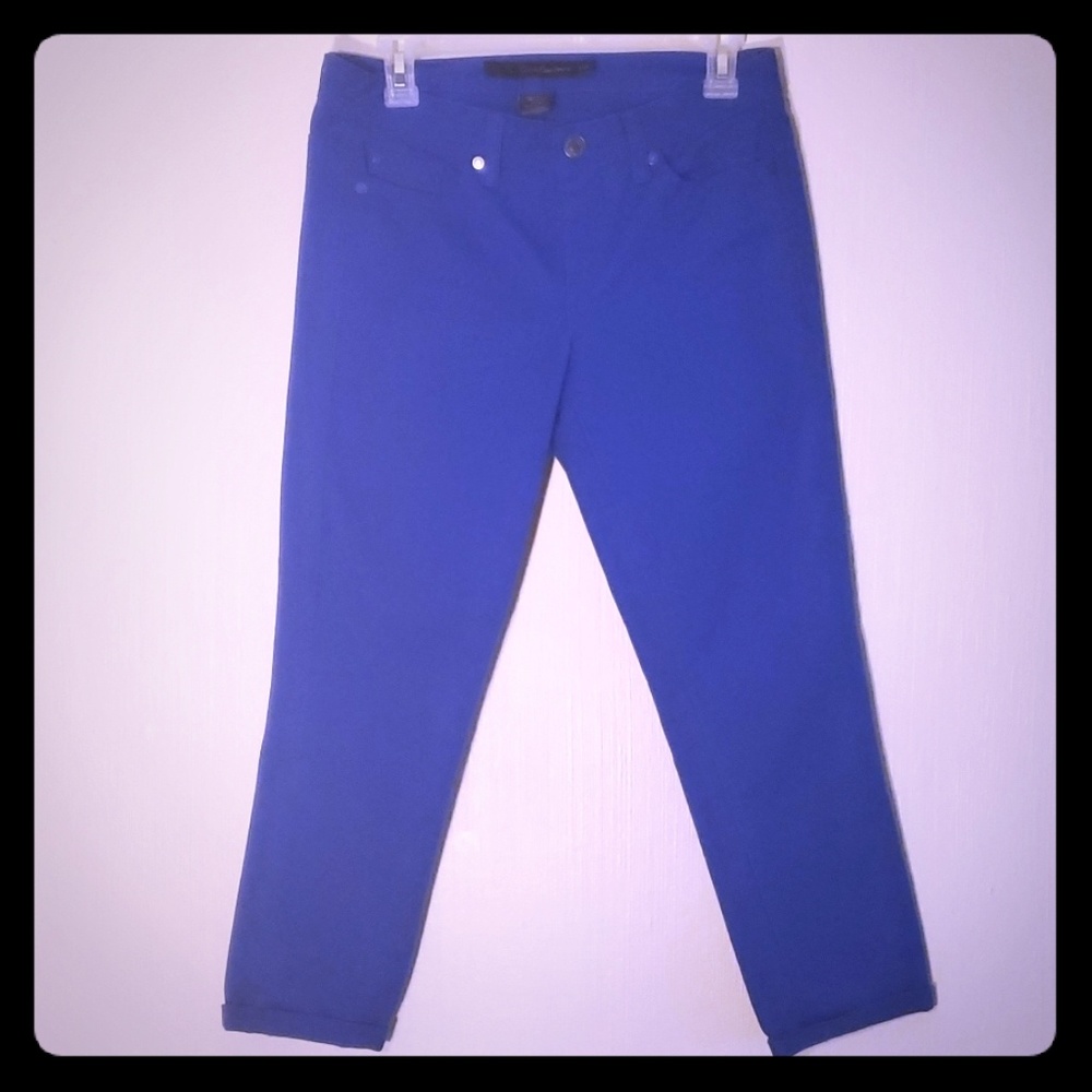 Bright blue Calvin Klein straight leg denim